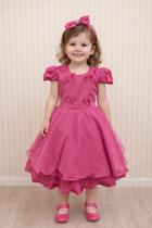 Vestido Infantil Rosa Com Borboletas TAM:4 - JEITO DE MENINA