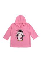 Vestido Infantil Rosa de Moletinho com Capuz - Destak Vestido Infantil Rosa de Moletinho com Capuz - Destak