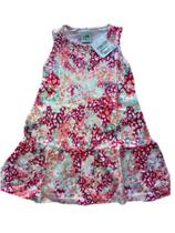 Vestido Infantil Rosa Estampado Verão Saia Rodada Leve Malwee