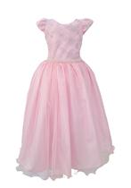 Vestido Infantil Rosa Glitter Festa Casamento De Luxo Rodado