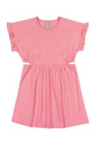 Vestido Infantil Rosa Tamanho 12