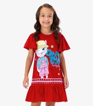 Vestido Infantil Rovi Kids Vermelho