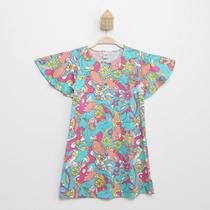 Vestido Infantil Rovitex Estampado Manga Borboleta