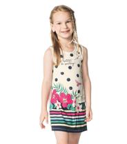 Vestido Infantil Rovitex Kids Bege