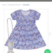Vestido infantil roxo da catavento Vestido infantil roxo da catavento
