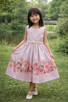 Vestido Infantil Sakura Encantada Floral TAM:8 TAM:10 - PLANETA ROSA