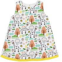 Vestido Infantil Samani Baby estampa Girafinhas