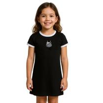 Vestido Infantil Santos Tubinho Preto Oficial