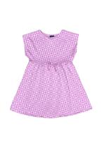Vestido Infantil Sem Manga em Jacquard Guloseima
