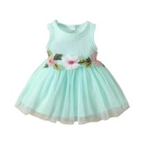 Vestido Infantil Sem Mangas com Patchwork Floral - Estilo Delicado para o Verão