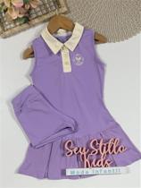 Vestido Infantil Siri Kids Sport Malu Lilás 41790 Vestido Infantil Siri Kids Sport Malu Lilás 41790