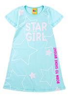 Vestido Infantil Star Girl Azul Bebe / Piradinhos