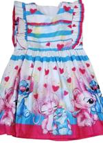 Vestido infantil Stitch tamanho 06