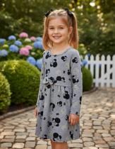 Vestido Infantil Tamanho 03 Manga Longa Kyly/Milon/Disney