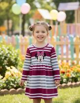 Vestido Infantil Tamanho 03 Manga Longa Kyly/Milon/Disney