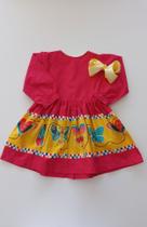 Vestido infantil tamanho 1 rosa