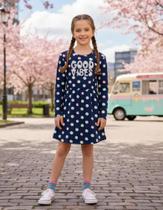 Vestido Infantil Tamanho 10 Manga Longa Mundi/Elian/Fakini Inverno