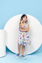 Vestido infantil tecido crepe Vestido infantil tecido crepe