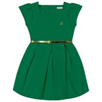 Vestido Infantil Tecido Italia Verde - Glinny