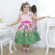 Vestido infantil tema as Smurfette dos os Smurfs - festa