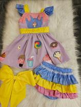 Vestido Infantil tema Doces