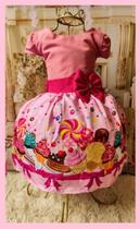 Vestido Infantil Tema Doces / doceria Vestido Infantil Tema Doces / doceria