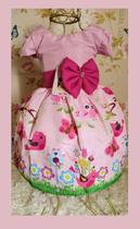 Vestido Infantil tema Jardins / Jardim Encantado / Borboletas Vestido Infantil tema Jardins / Jardim Encantado / Borboletas