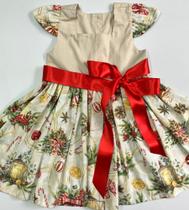 Vestido Infantil Tema Natal Tamanho 3