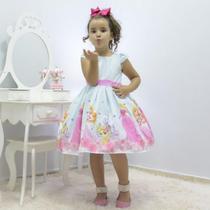 Vestido infantil tema Princesa Aurora - Bela Adormecida Vestido infantil tema Princesa Aurora - Bela Adormecida