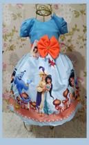 Vestido Infantil tema Princesa Jasminie / Aladin Vestido Infantil tema Princesa Jasminie / Aladin
