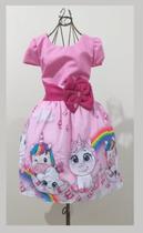 Vestido Infantil tema Unicórnio / Unicórnio amor Vestido Infantil tema Unicórnio / Unicórnio amor