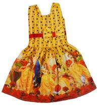 Vestido Infantil Temático A Bela E A Fera Tam 2 Vestido Infantil Temático A Bela E A Fera Tam 2