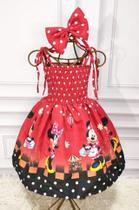 Vestido Infantil Temático Alça Regulável Vestido Infantil Temático Alça Regulável