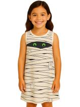 Vestido Infantil Temático Fantasia Múmia Vestido Infantil Temático Fantasia Múmia
