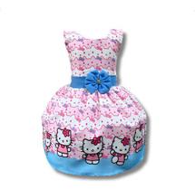 Vestido Infantil Temático Festa Hello Kitty Aniversário Luxo Vestido Infantil Temático Festa Hello Kitty Aniversário Luxo