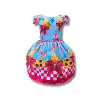 Vestido Infantil Temático Festa Na Fogueira Junina São João