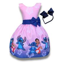 Vestido Infantil Temático Infantil Lilo E Stitch