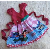 Vestido Infantil Temático Lilo & Stitch