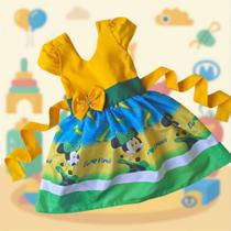 Vestido Infantil Temático Minnie Brasil Vestido Infantil Temático Minnie Brasil