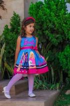 Vestido Infantil Temático Neoprene Barbie