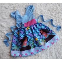 Vestido Infantil Temático Simples Ariel 02