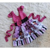 Vestido Infantil Temático Simples Casa da Gabby RF03 Vestido Infantil Temático Simples Casa da Gabby RF03