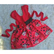 Vestido Infantil Temático Simples Joaninha