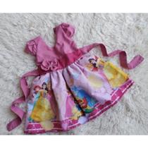 Vestido Infantil Temático Simples Princesas Disney RF02