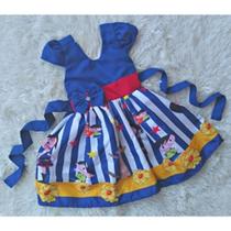 Vestido Infantil Temático Simples Show da Luna