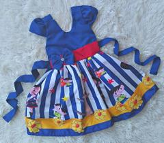 Vestido Infantil Temático Simples Show da Luna