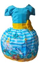 Vestido Infantil Temático Vários Personagens Princesas Luxo