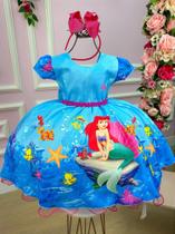 Vestido Infantil Temáticos da Gigi Ariel - Sereia