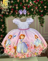 Vestido Infantil Temáticos da Gigi Princesa Sofia