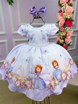 Vestido infantil Tematicos da Pop Princesa Princesinha Sofia